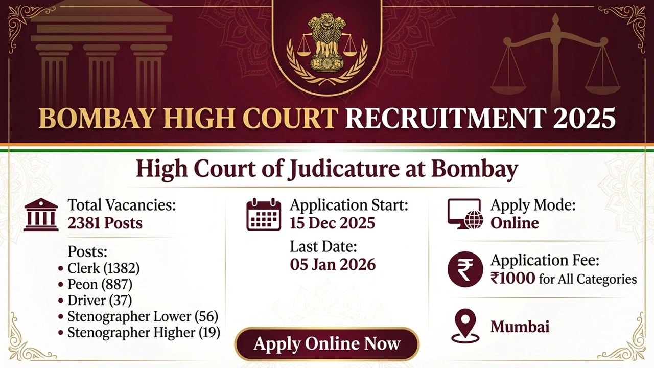 Bombay High Court Recruitment 2025