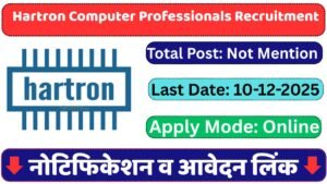 Hartron Computer Professionals Recruitment 2025
