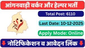 Punjab Anganwadi Worker and Helper Recruitment 2025