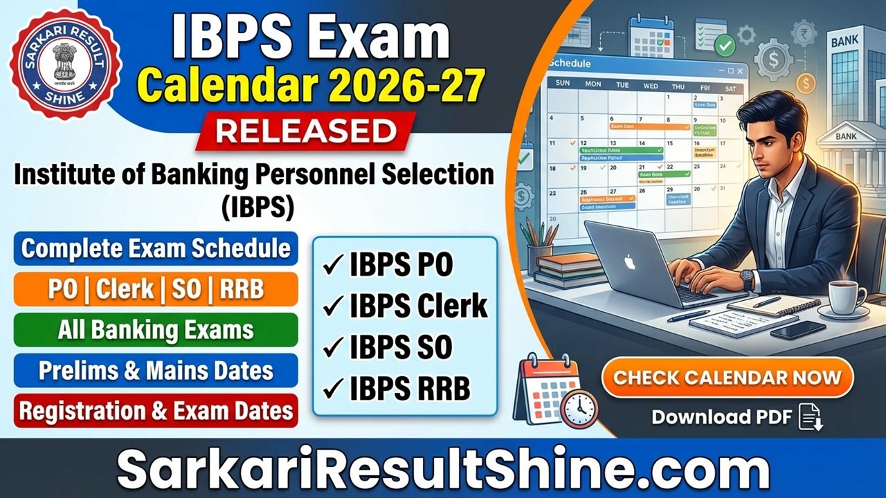 IBPS Exam Calendar 2026–27 Out