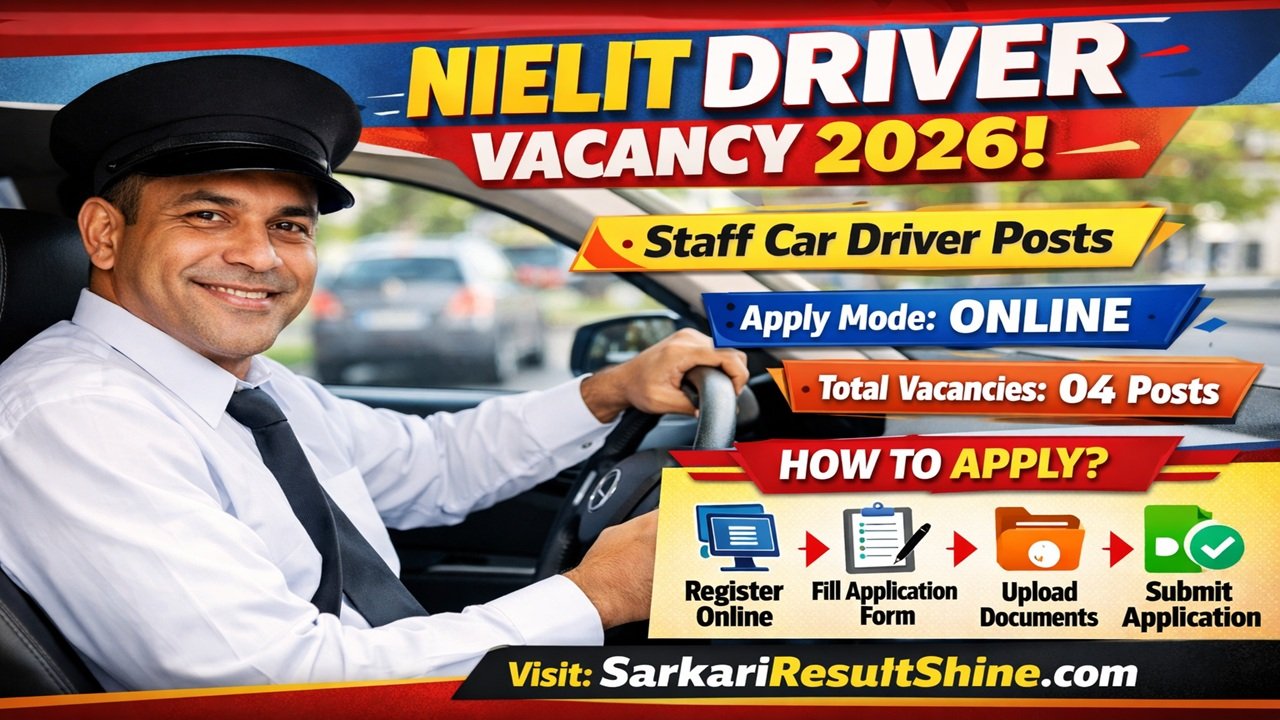 NIELIT Driver Vacancy 2026