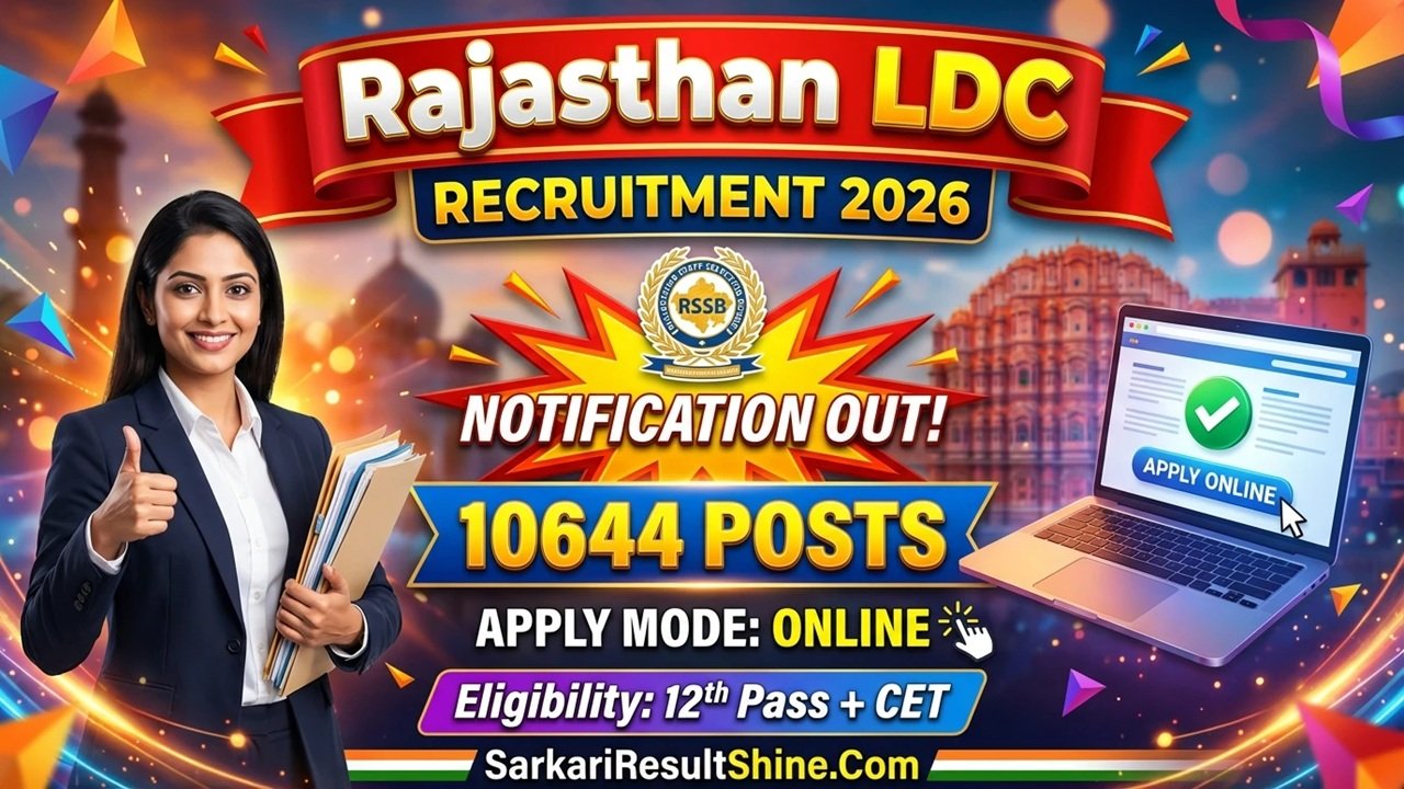 Rajasthan LDC Recruitment 2026