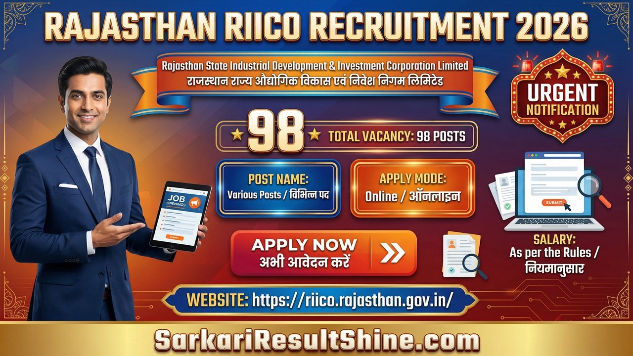 Rajasthan RIICO Recruitment 2026