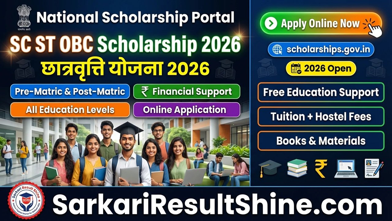 SC ST OBC Scholarship 2026