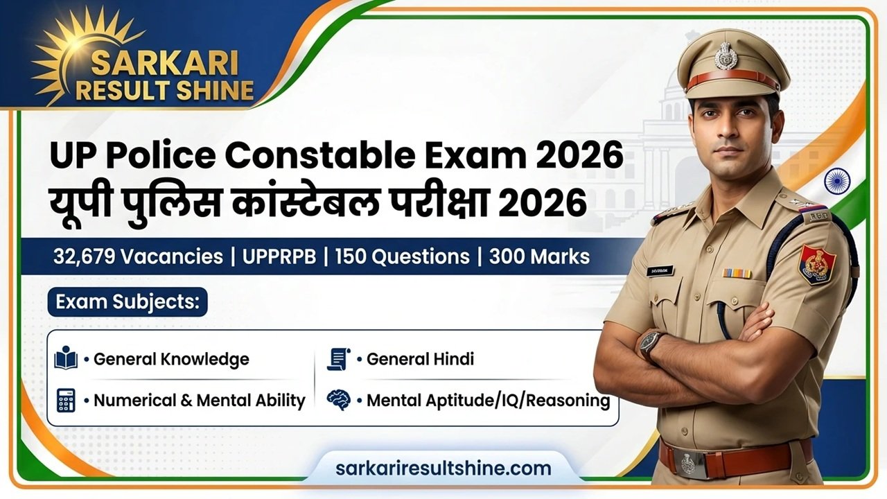 UP Police Constable Exam Syllabus / Pattern 2026