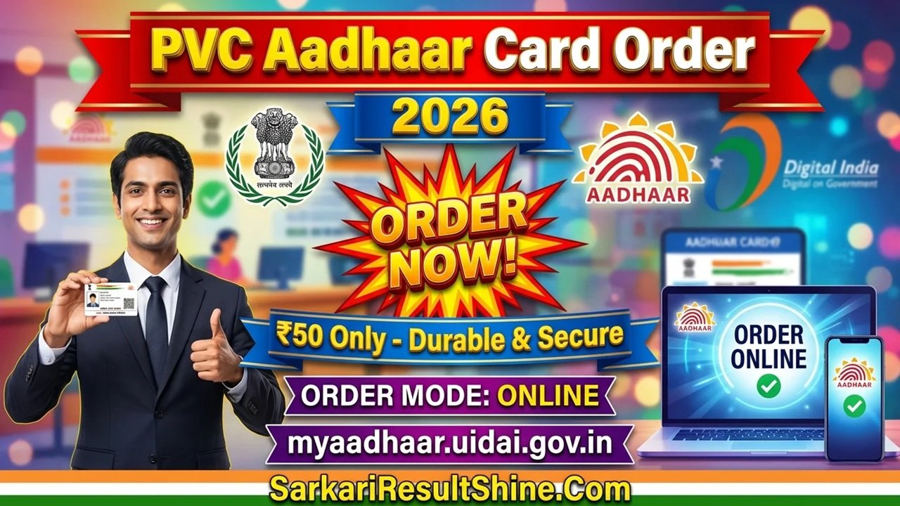 PVC Aadhaar Card Order 2026