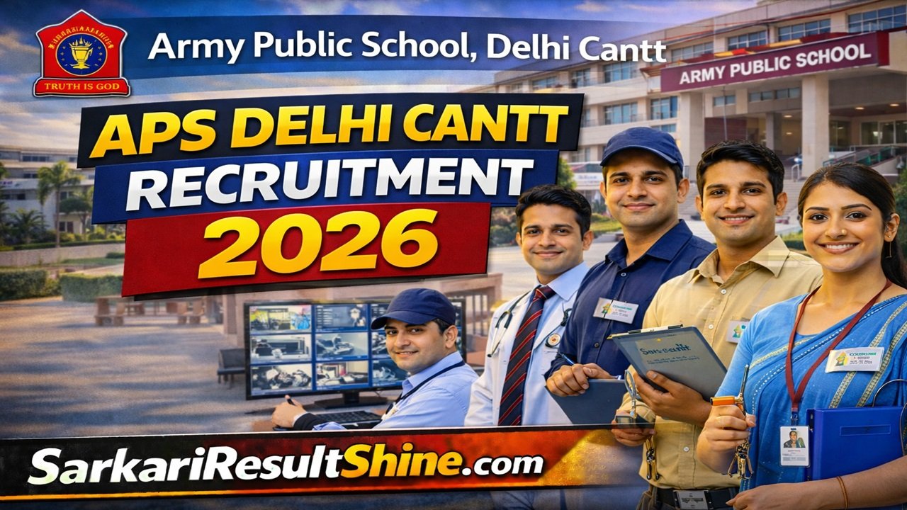 APS Delhi Cantt Recruitment 2026