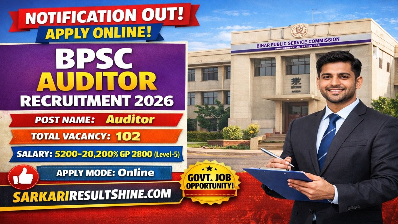 BPSC Auditor Recruitment 2026