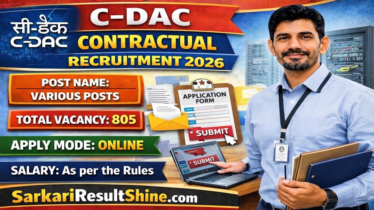 C-DAC Contractual Recruitment 2026