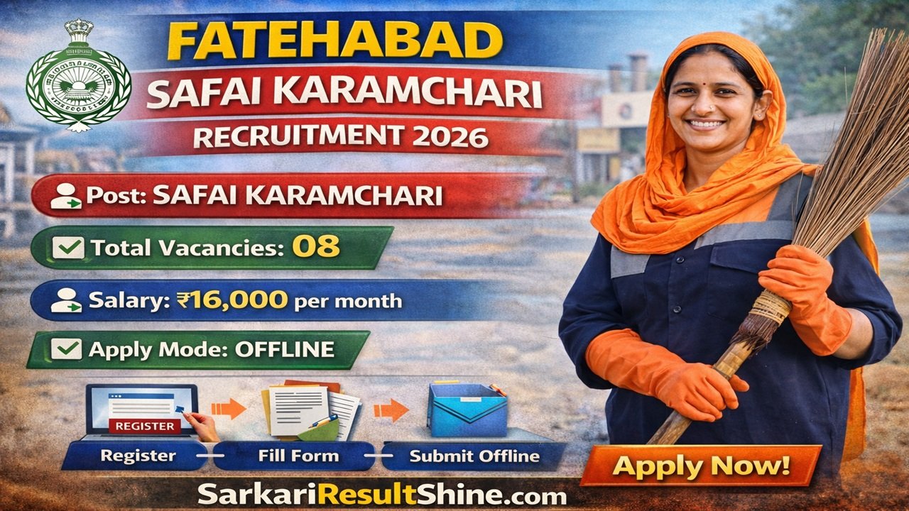 Fatehabad Safai Karamchari Recruitment 2026