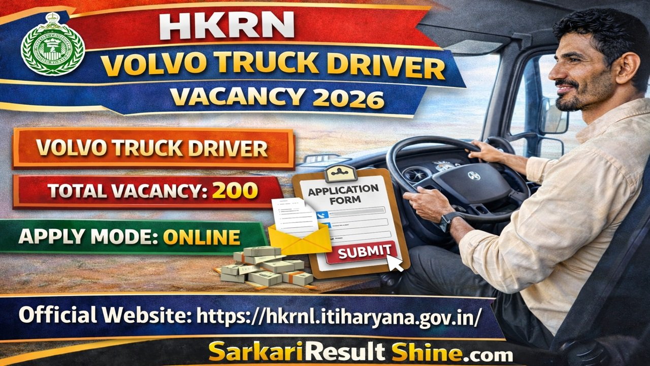 HKRN Volvo Truck Driver Vacancy 2026