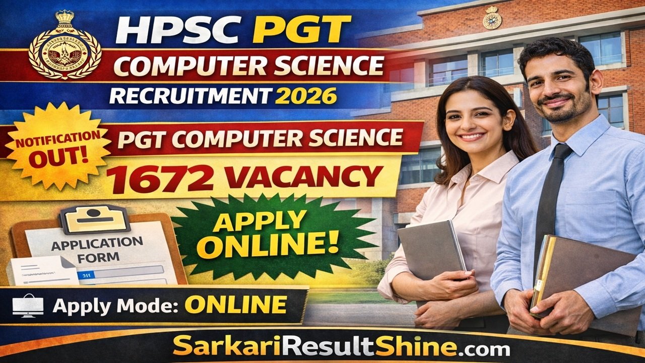 HPSC PGT Computer Science Recruitment 2026