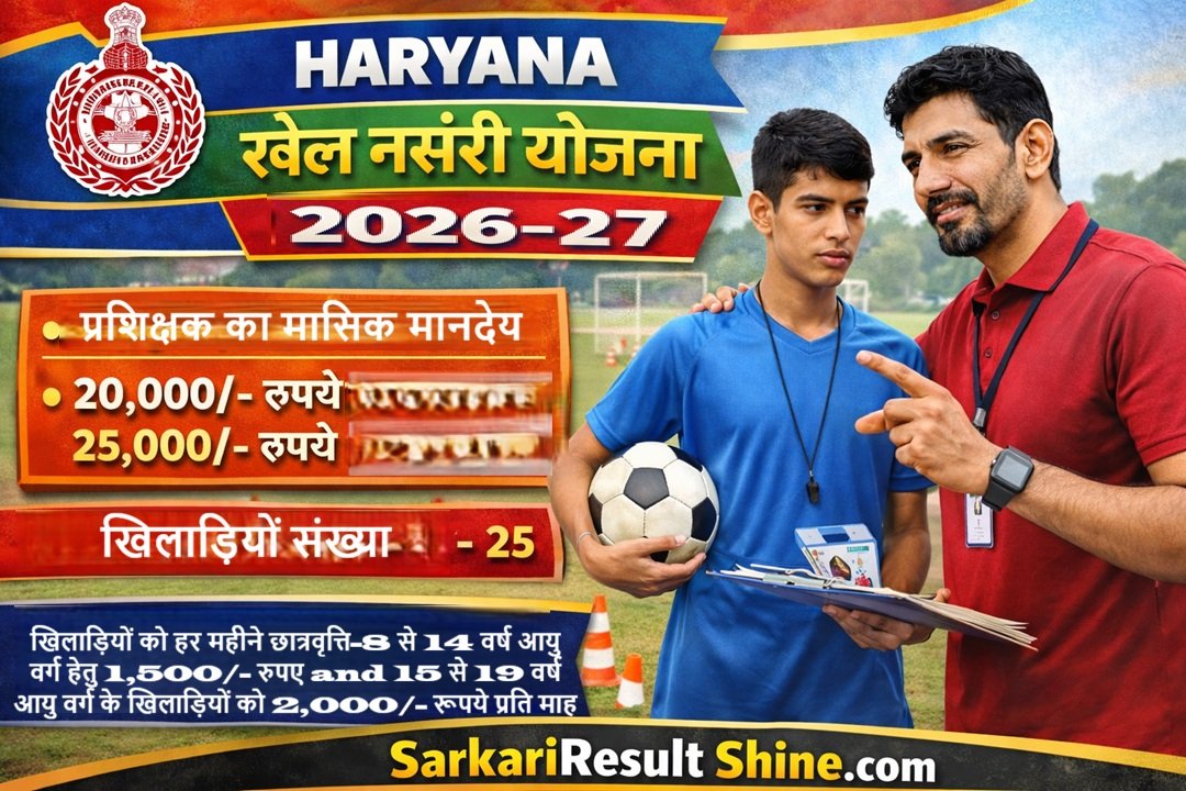 Haryana Khel Nursery Yojana Registration 2026-27