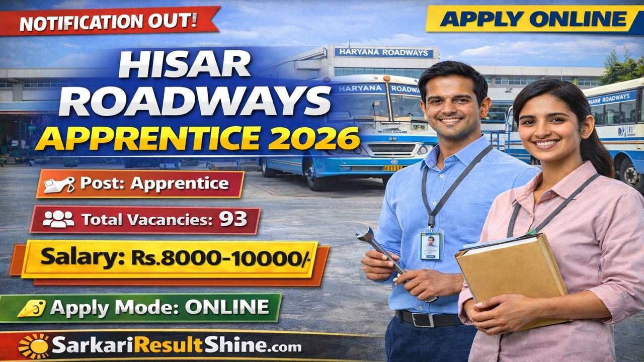 Hisar Roadways Apprentice 2026