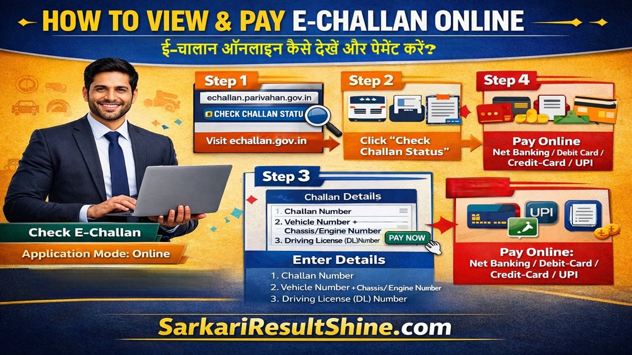 How to View and Pay E-Challan Online