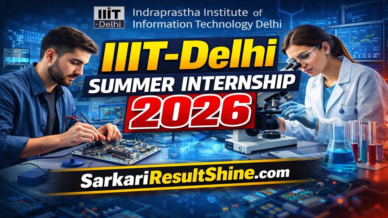 IIIT-Delhi Summer Internship 2026