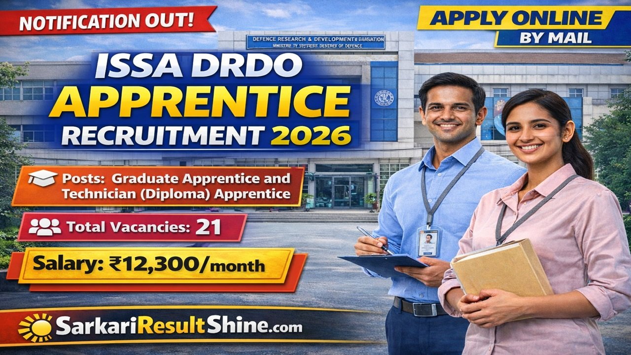 ISSA DRDO Apprentice Recruitment 2026