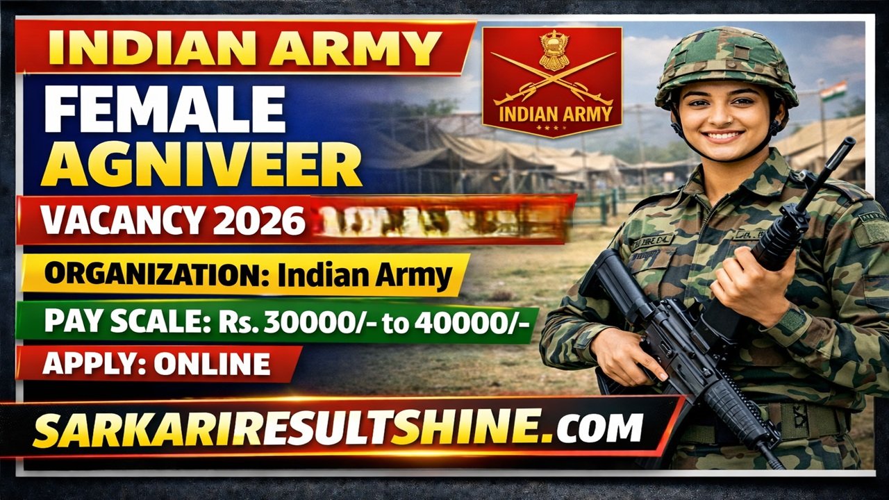 Indian Army Female Agniveer Vacancy 2026