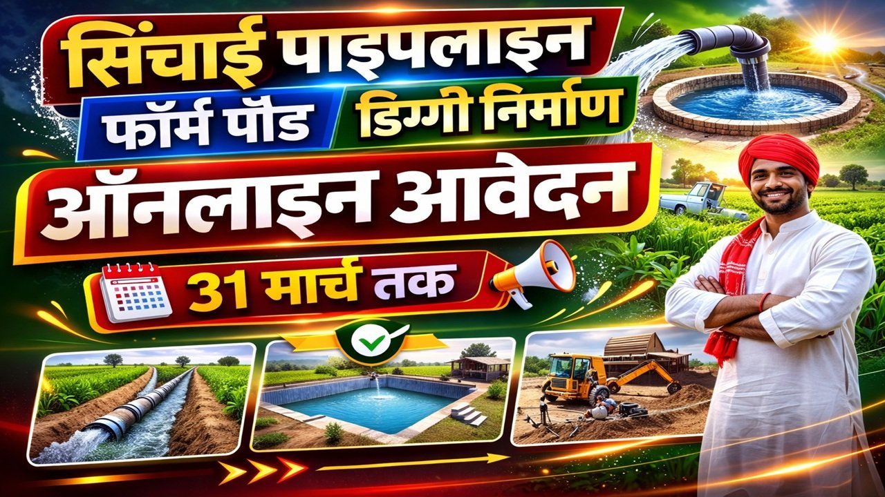 Irrigation Pipeline, Farm Pond, Diggi Construction Online Form 2026 