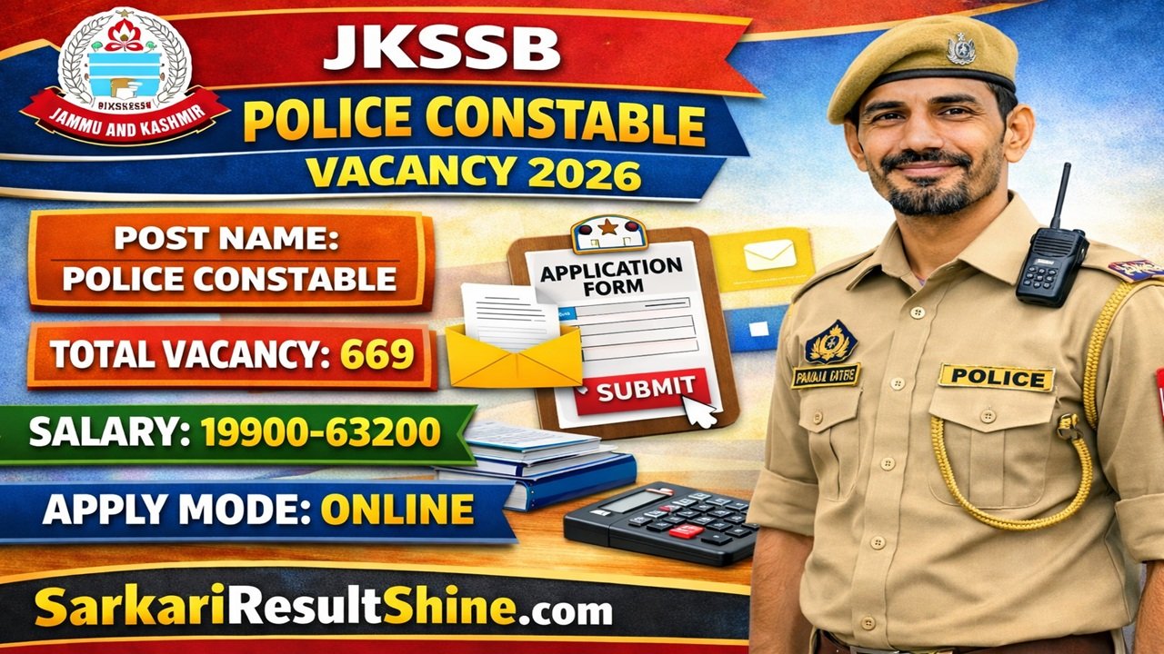 JKSSB Police Constable Vacancy 2026
