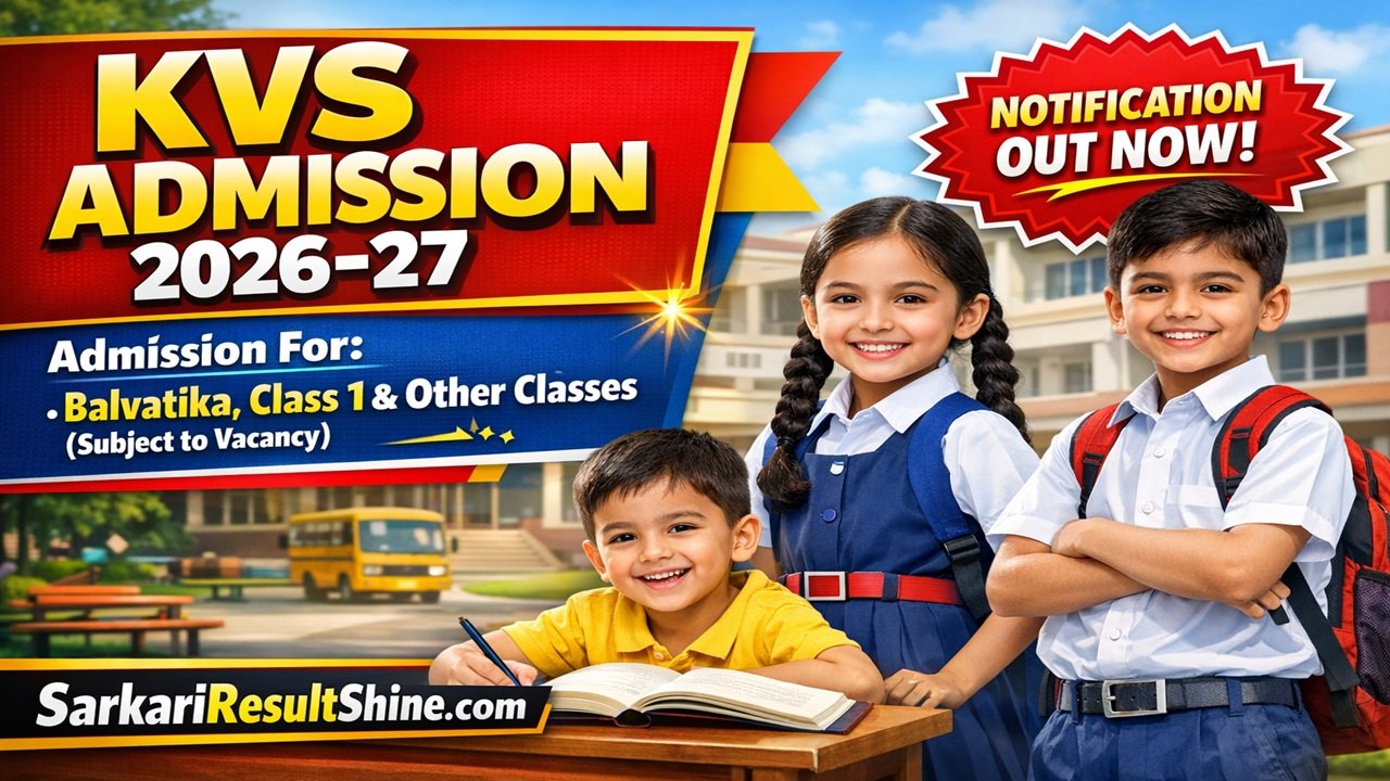 KVS Admission 2026-27 