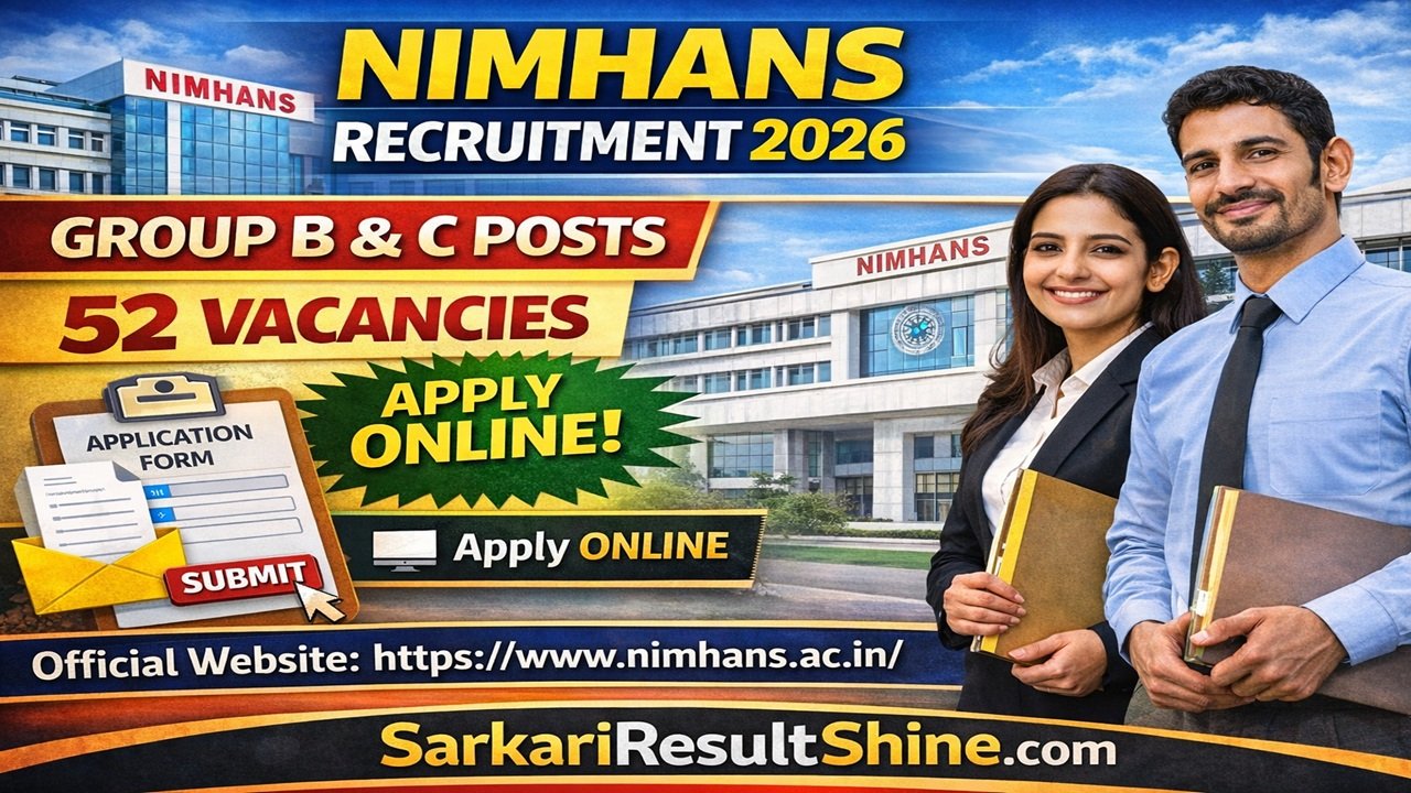 NIMHANS Recruitment 2026