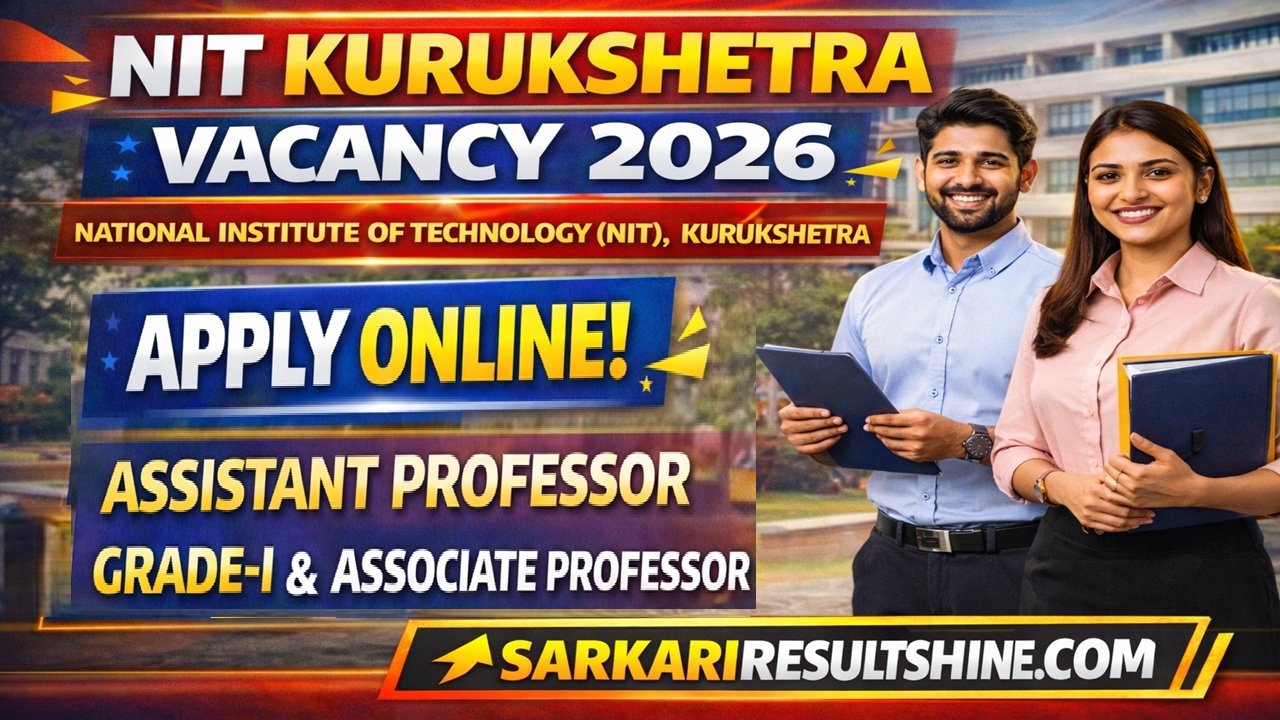 NIT Kurukshetra Recruitment 2026