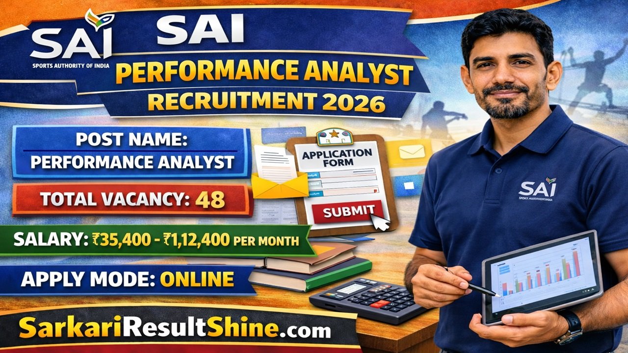SAI Performance Analyst Recruitment 2026