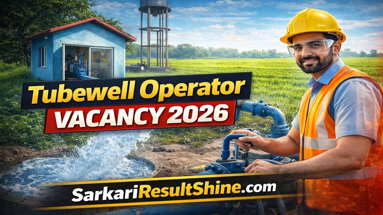 Tubewell Operator Vacancy 2026