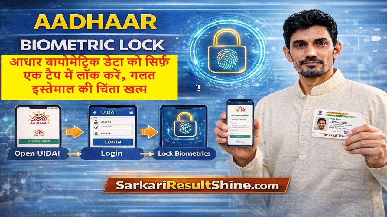 आधार बायोमेट्रिक डेटा को सिर्फ़ एक टैप में लॉक करें, गलत इस्तेमाल की चिंता खत्म