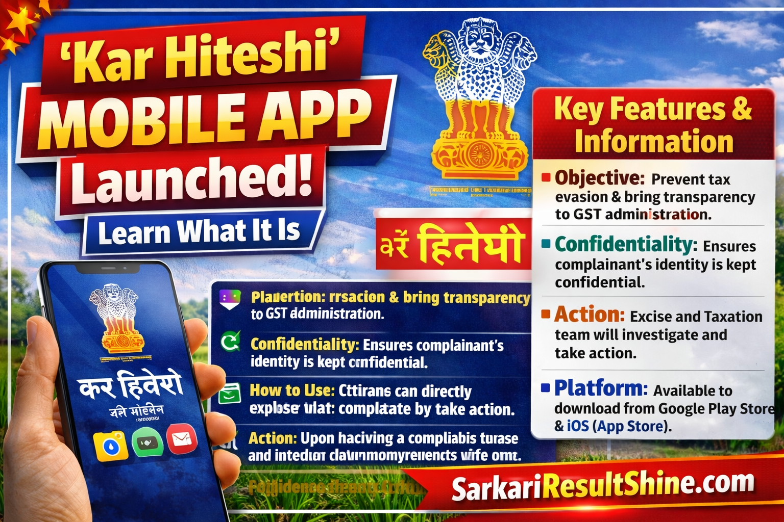 कर हितैषी' मोबाइल App लॉन्च, जाने क्या है ये  App