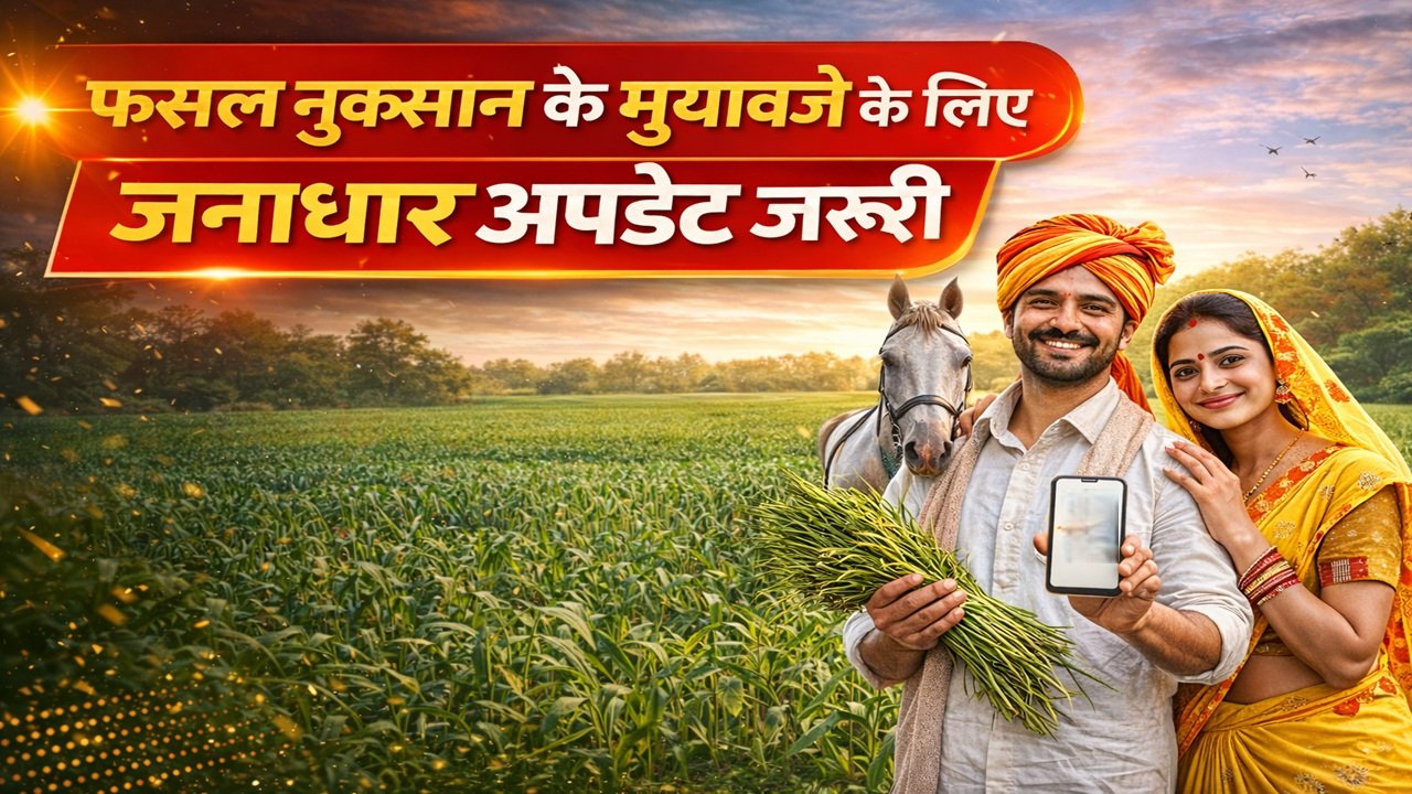 फसल नुकसान के मुआवजे के लिए जनाधार अपडेट जरूरी