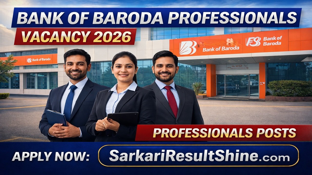 Bank of Baroda Professionals Vacancy 2026