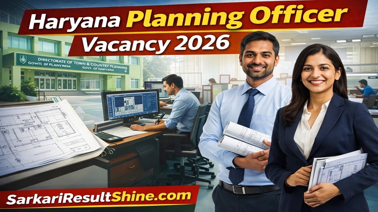 Haryana Planning Officer Vacancy 2026