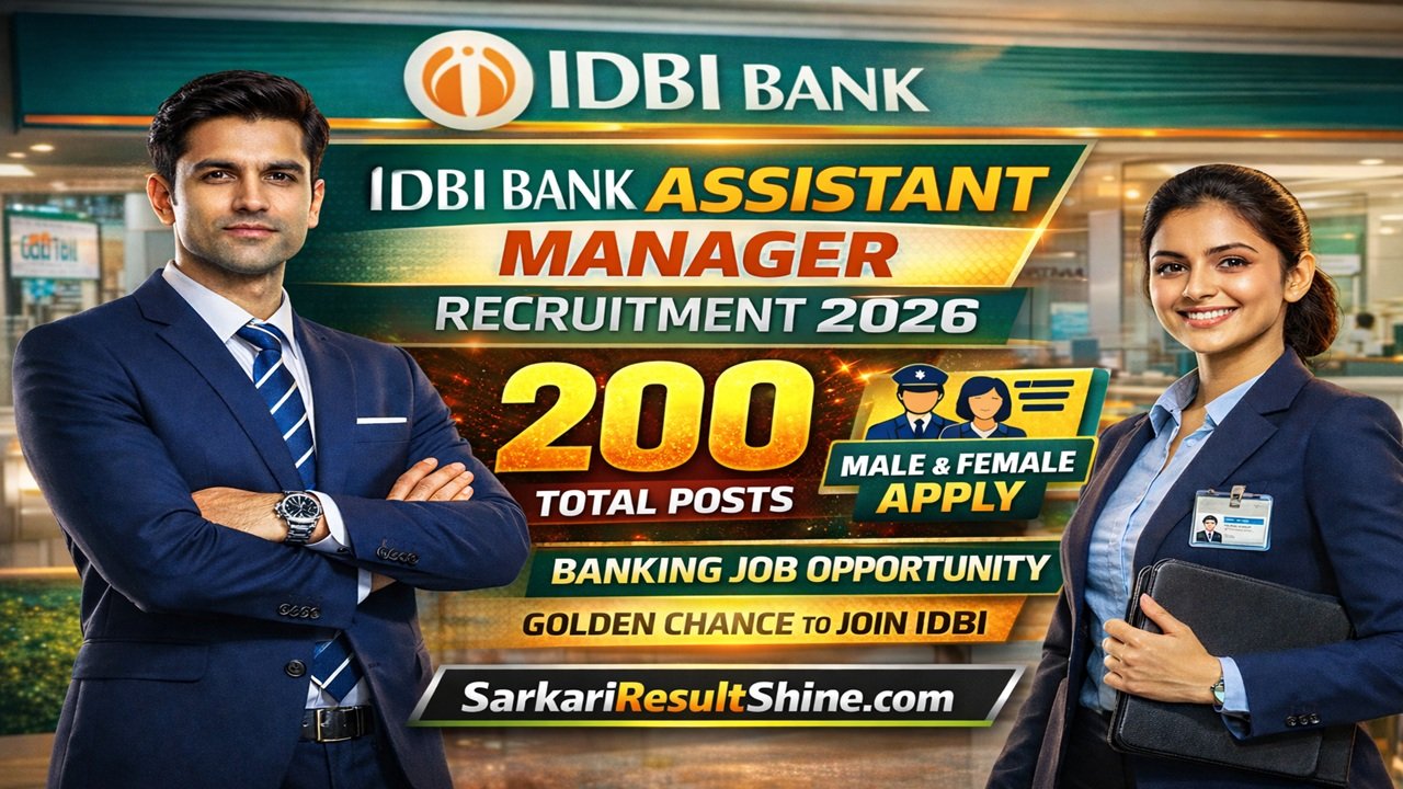 IDBI Bank Assistant Manager Recruitment 2026