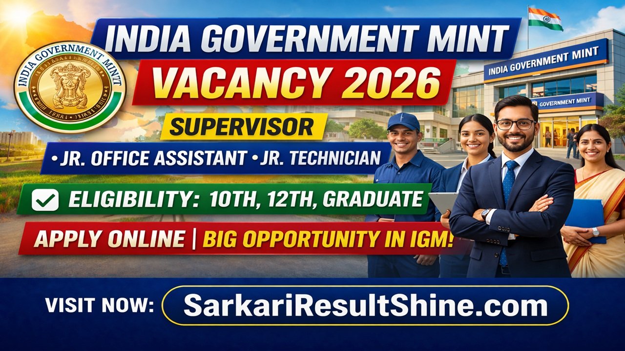 India Government Mint (IGM) Vacancy 2026