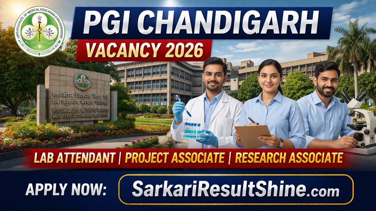 PGI Chandigarh Vacancy 2026