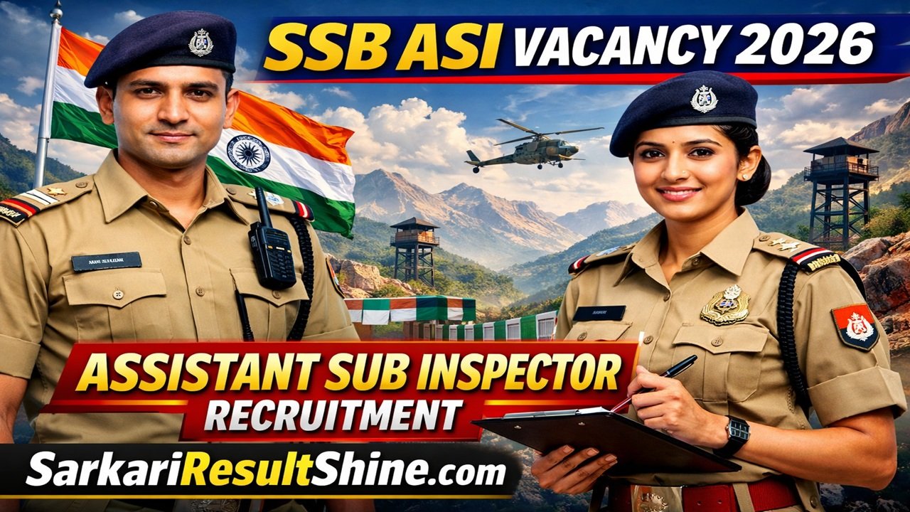 SSB Assistant Sub Inspector Vacancy 2026