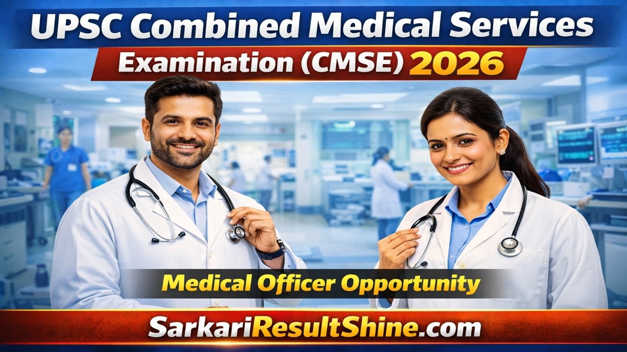 UPSC Combined Medical Services Examination (CMSE) 2026