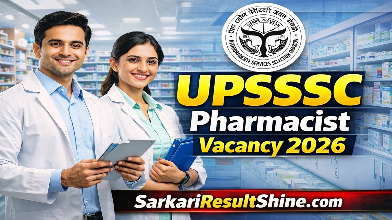 UPSSSC Pharmacist Vacancy 2026