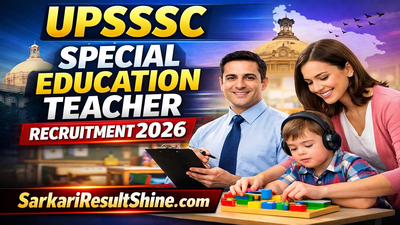 UPSSSC Special Education Teacher Recruitment 2026