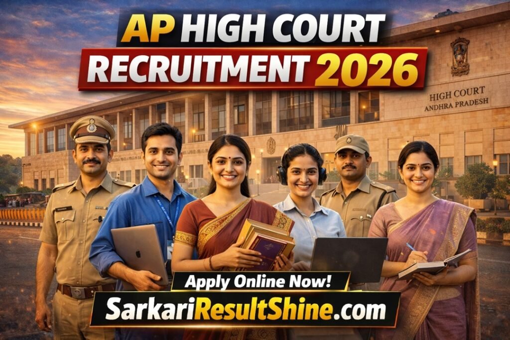Sarkari Result AP High Court Recruitment 2026, 300 Posts, Assistant ...