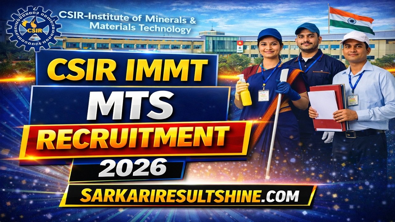 CSIR IMMT MTS Recruitment 2026