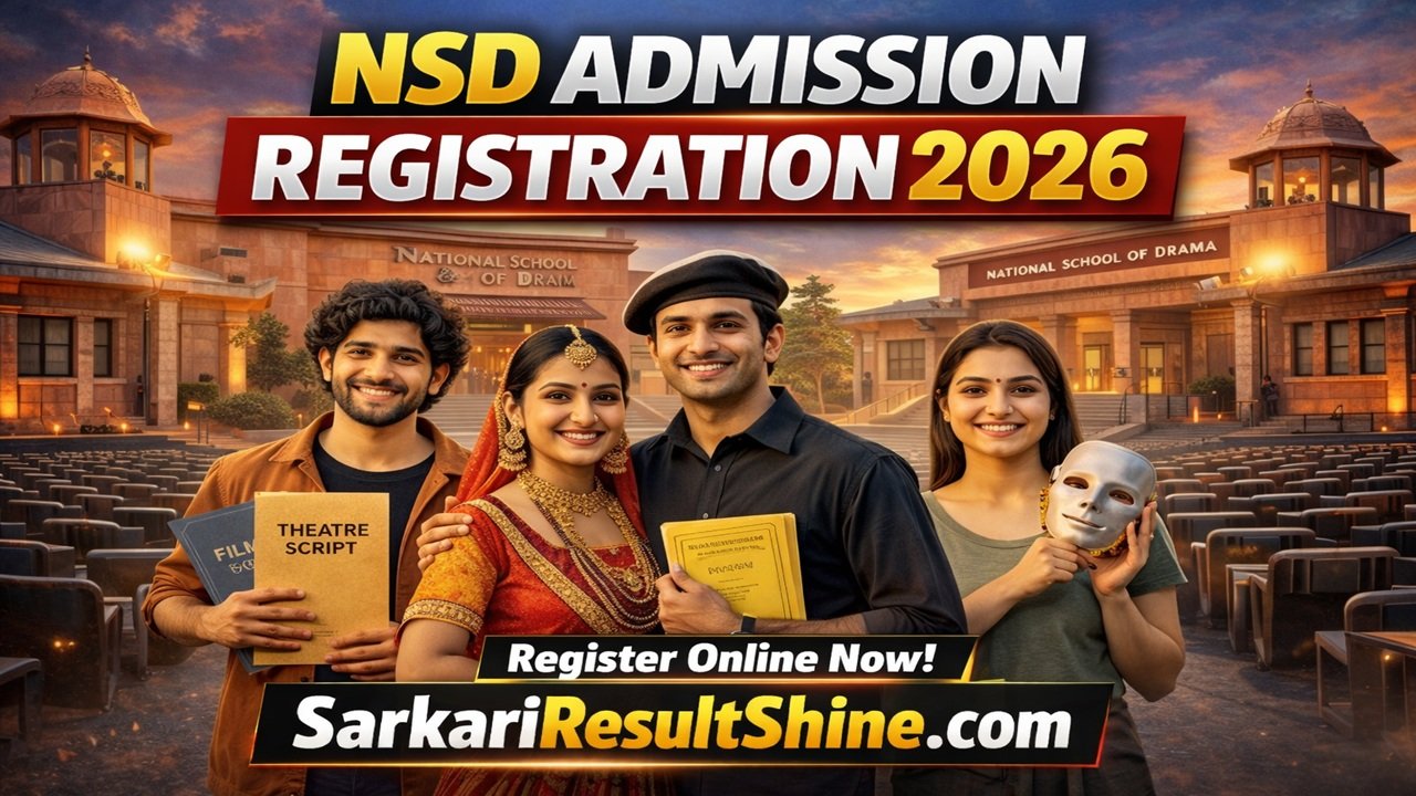 NSD Admission Registration 2026