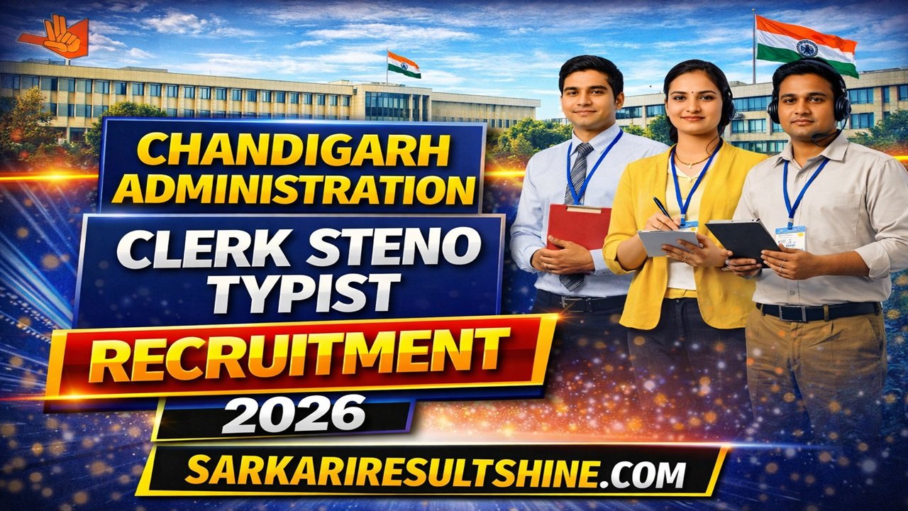 Chandigarh Administration Clerk Steno Typist Recruitment 2026