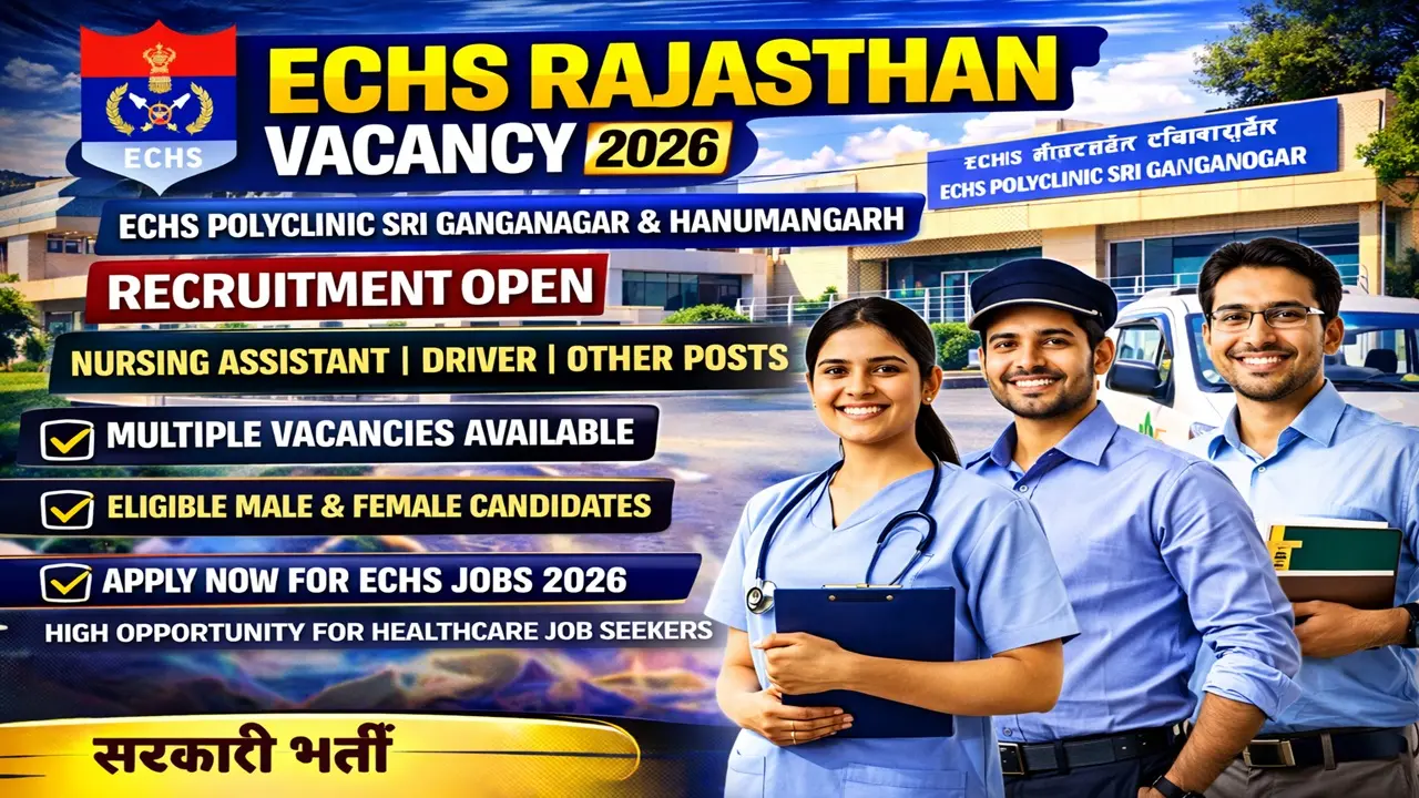 echs rajasthan vacancy 2026