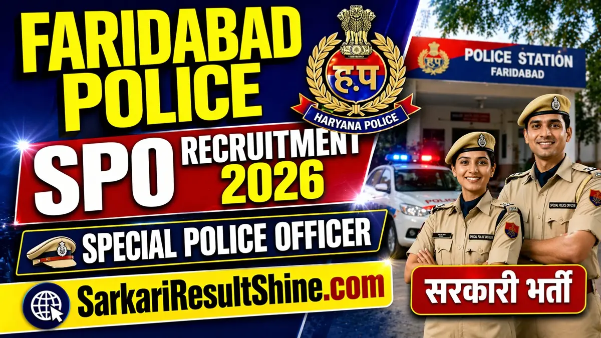 faridabad spo recruitment 2026