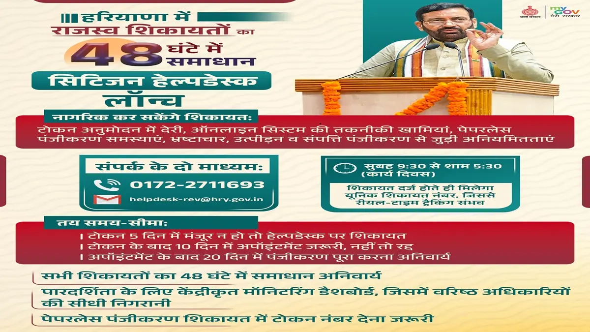 Haryana Citizen Helpdesk 2026