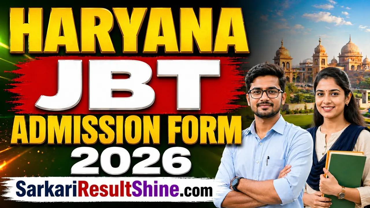 haryana jbt admission form 2026
