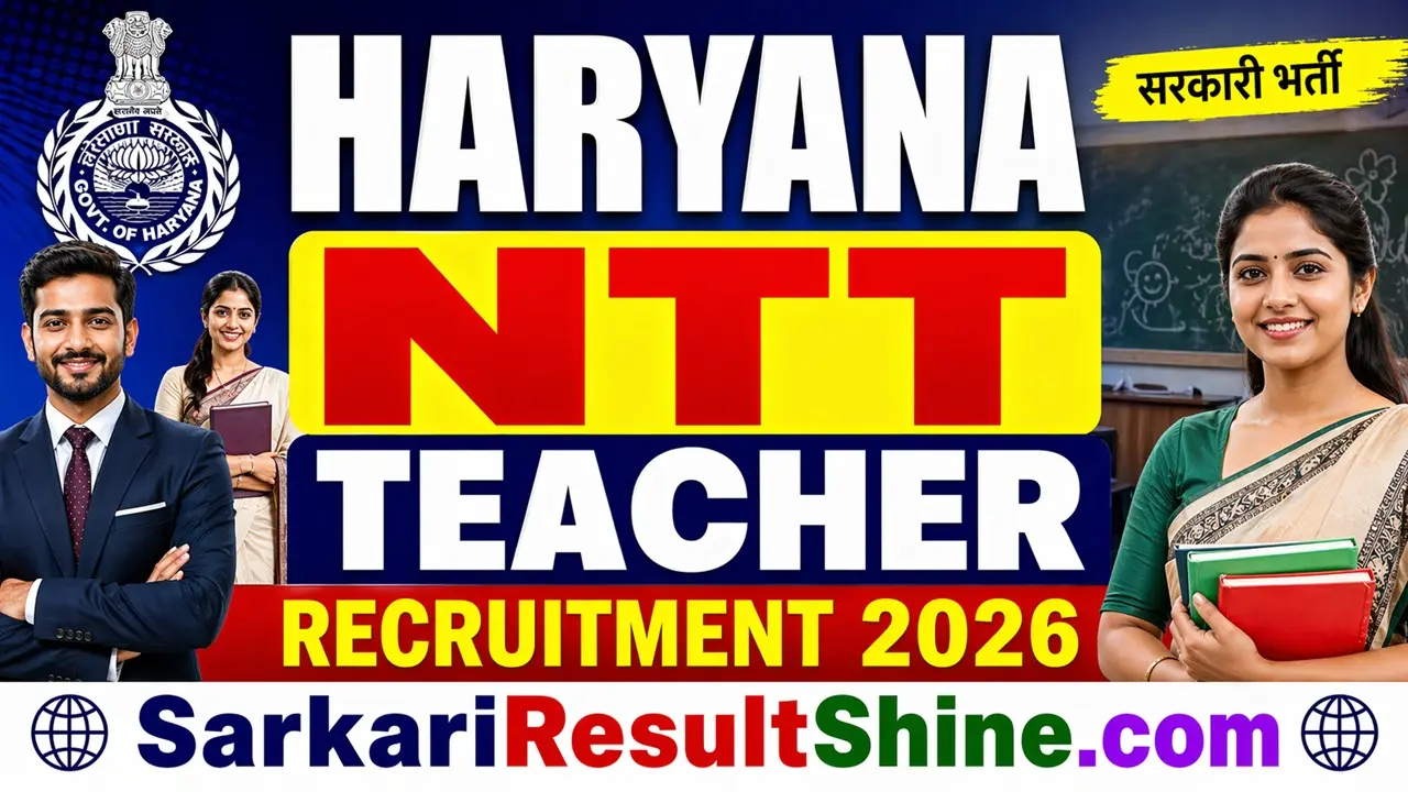 haryana ntt teacher recruitment 2026